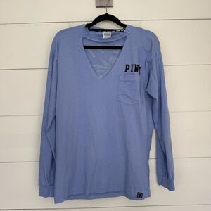 Victoria’s Secret Pink Women’s Small Purple Choker Longsleeve Tee